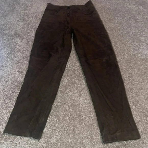 Vintage Genuine Suede Brown Jeans - size 38/6. CC - Picture 5 of 5